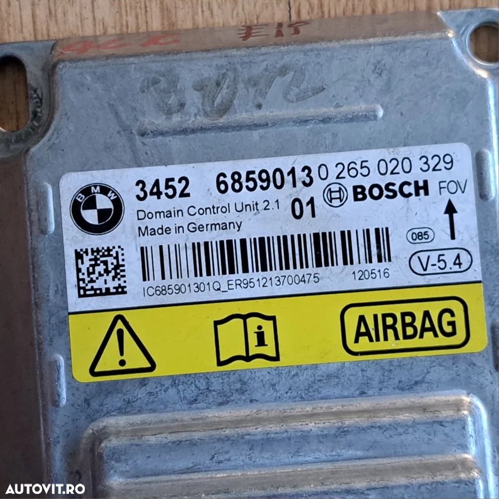 Modul airbag ICM V-54 pt model cu distronic Original BMW F10 F11 F01 F02 F03 F04 h - 3