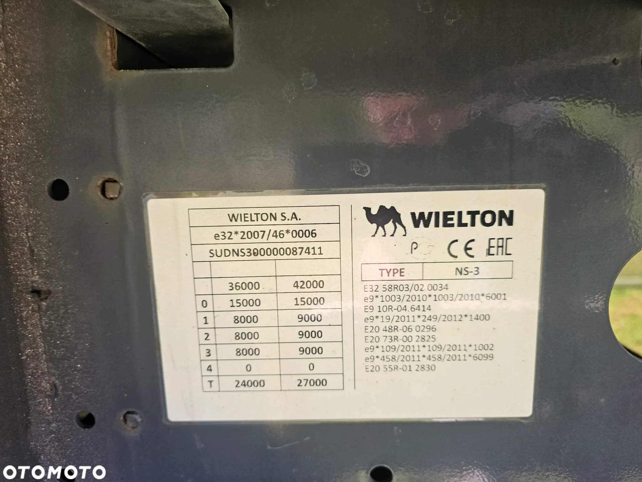 Wielton FIRANKA OŚ PODN STANDARD MAŁO UZYWANA! - 5