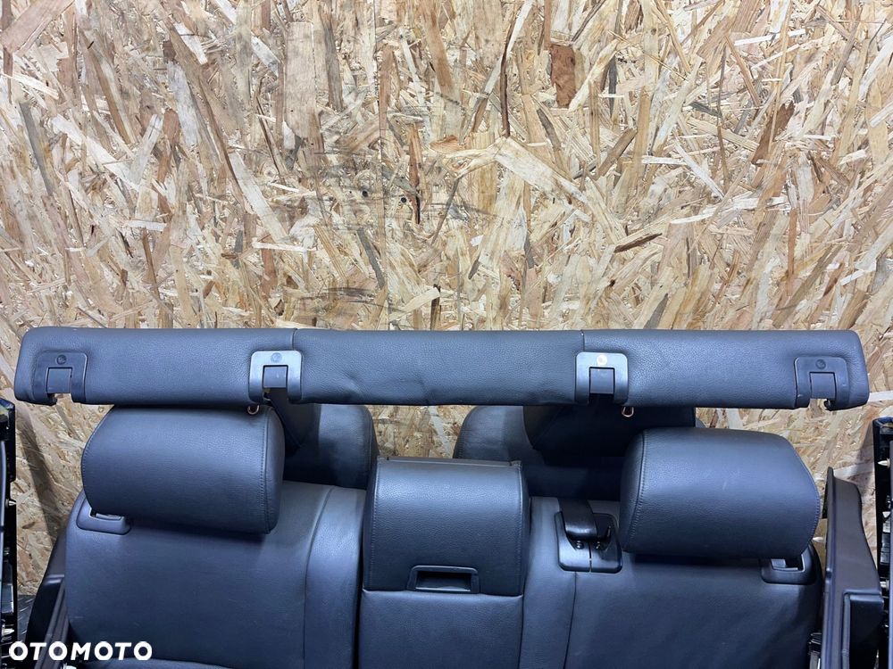 komplet fotele kanapa boczki tapicerka czarna skÓra europa bmw e61 gr - 5