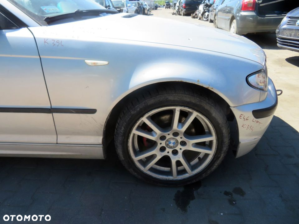 MASKA ZDERZAK BŁOTNIKI LAMPA 3 E46 LIFT 354 BMW 2002-2005 SREBRNY PRZÓD KOMPLETNY - 13
