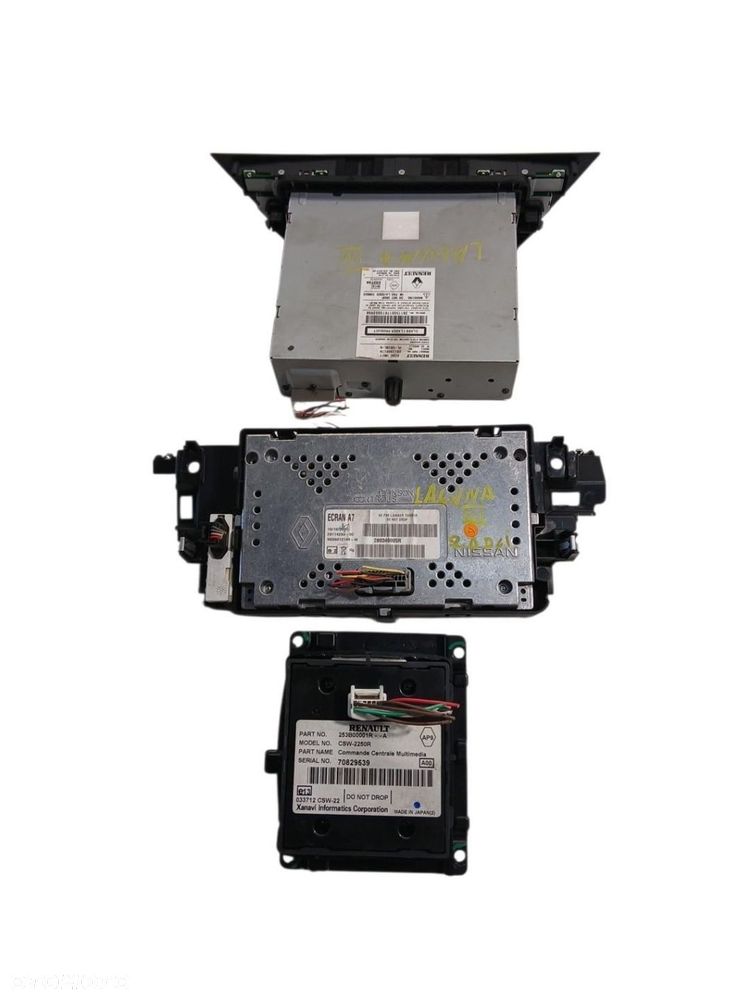 RADIO CD PANEL WYŚWIETLACZ LAGUNA III 281150017R 280340005R 253B00001R - 4
