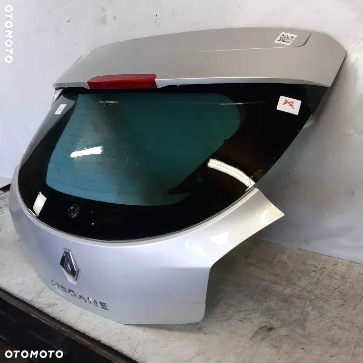 / KLAPA BAGAŻNIKA TYŁ TYLNA RENAULT MEGANE III 3 COUPE 3D 3 DRZWI HB TED69 SREBRNY - 2