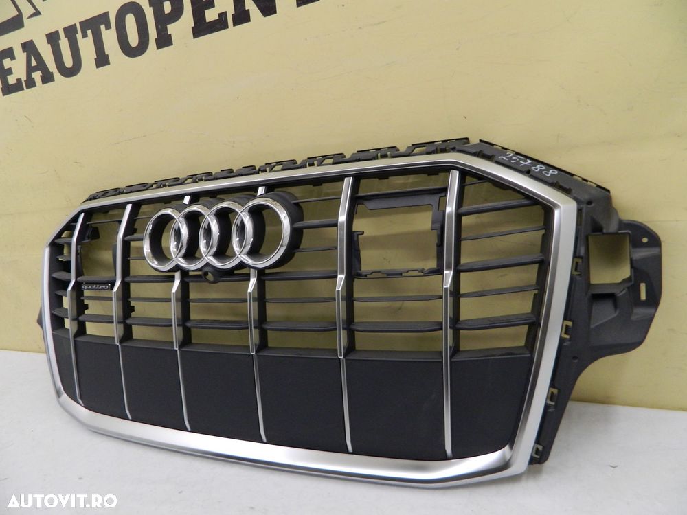Grila radiator Audi Q7 4M S-Line facelift,  2019, 2020, 2021, 2022, 2023, cod origine 4M0853651AJ. - 3