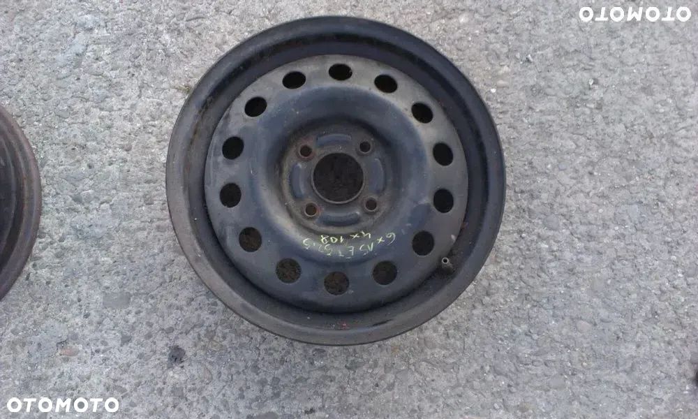 15” - Felgi FORD - 4x108 , r15 cali  - Oryginał  Stalowe  Fiesta  Focus  B-Max  Fusion EcoSport -  Koło Dojazdowe Rezerwowe Zapasowe Dojazdówka Zapasówka Rezerwa - 13