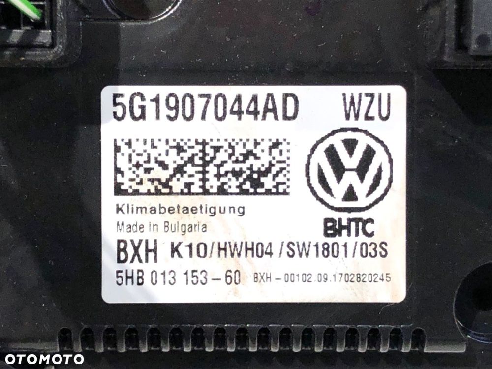 PANEL STEROWANIA NAWIEWU  VW TOURAN (5T1) 2015 - 2022 1.8 TSI 132 kW [180 KM] benzyna 2015 - 2022 - 4