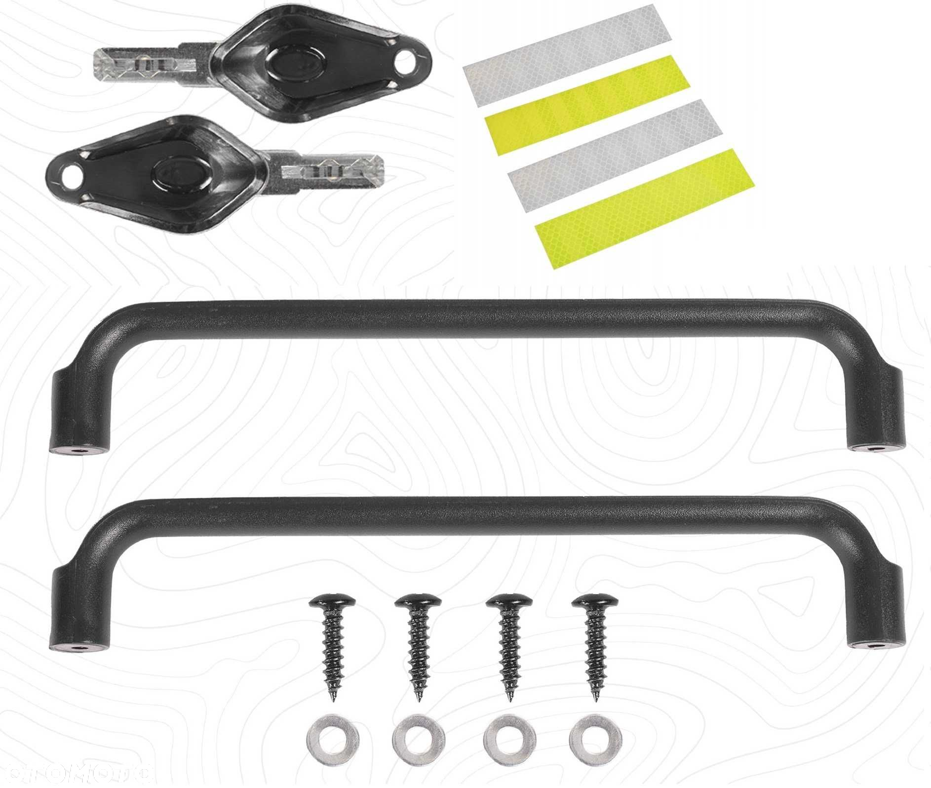 Kufer Centralny AWINA ADVENTURE jak Aluminiowy Alu Motocykl Czarny 45L - 5