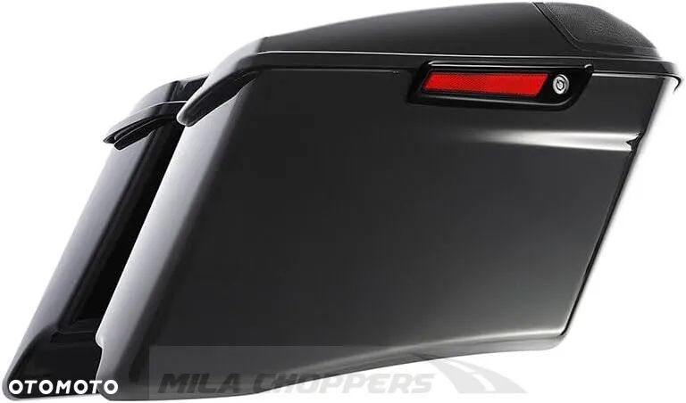 Kufry Harley Davidson Touring 94-13 komplet czarne okucia - 1