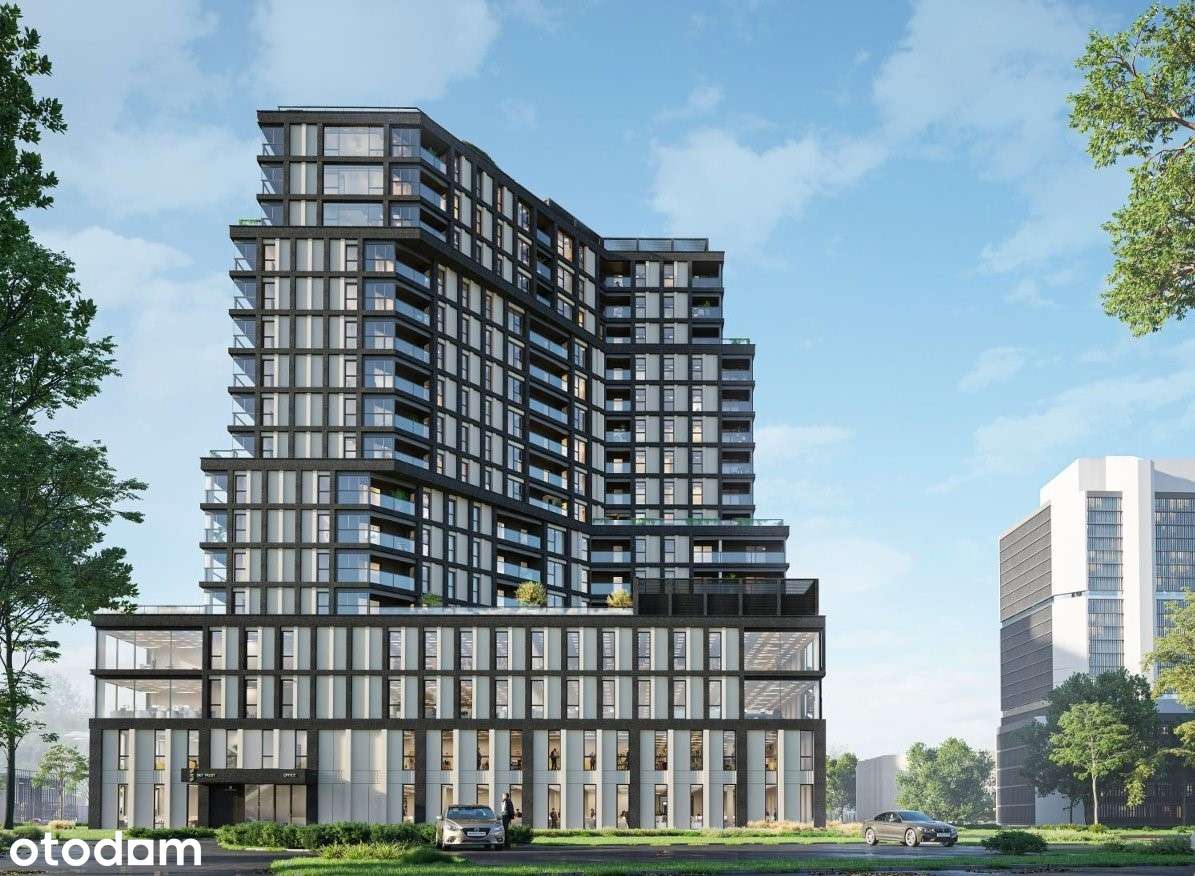 Apartament 40m 10 p. płd.-zach. garaż w Sky Trust pod klucz PREMIUM