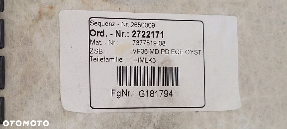 PODSUFITKA SZYBERDACH BMW 4 F36 2014- 7377519-08 - 14