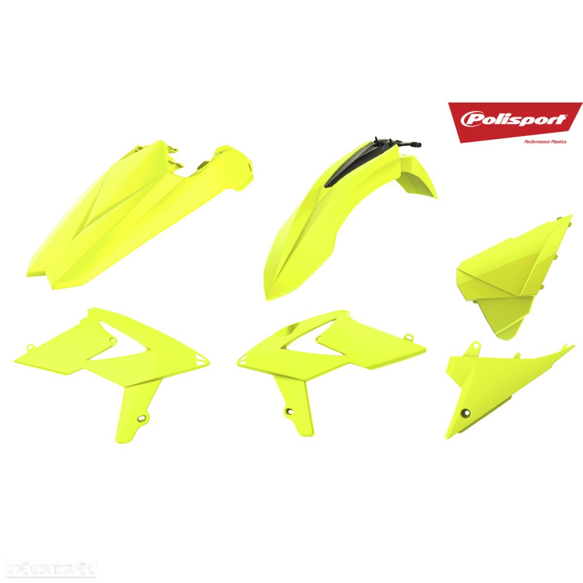 kit plasticos polisport amarelo fluor beta rr enduro - 1