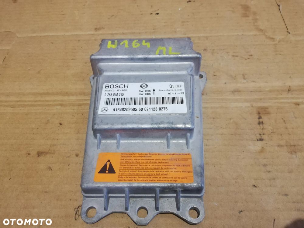 MERCEDES W164 ML SENSOR CZUJNIK AIRBAG A1648209585