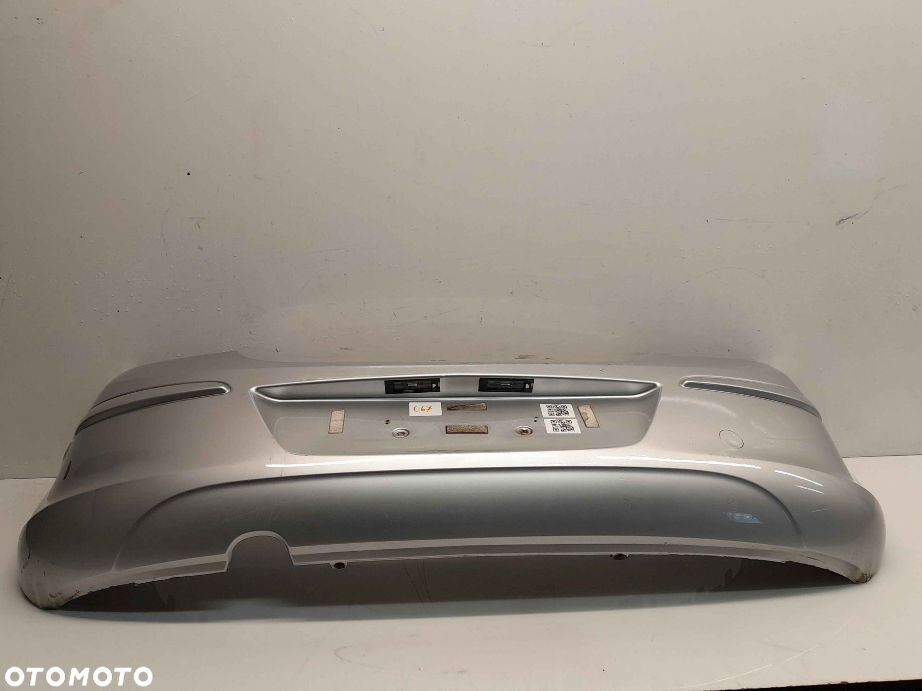 ^ ZDERZAK TYŁ TYLNY OPEL CORSA D Z157 SREBRNY 5D 5 DRZWI HB - 1