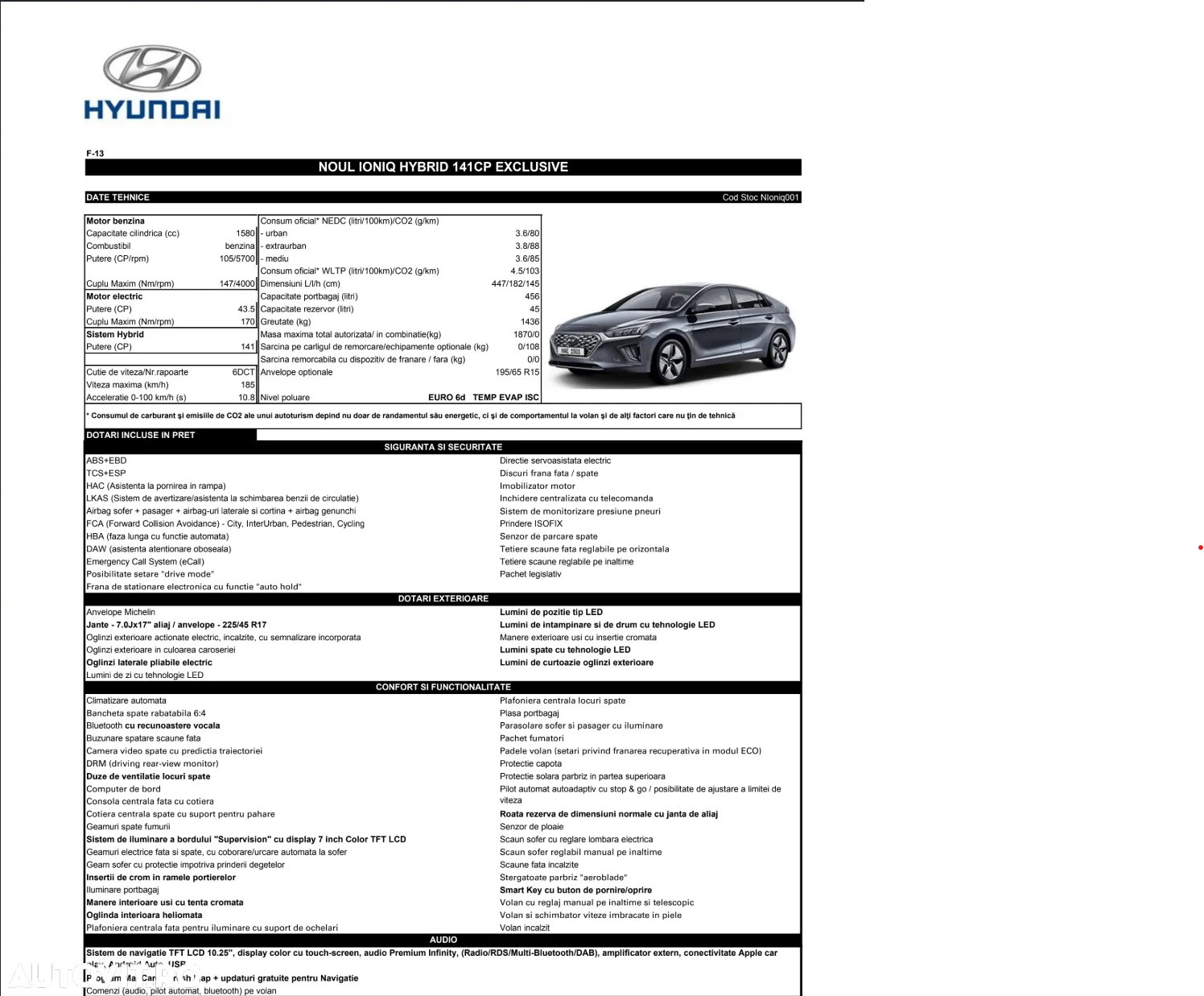 Hyundai IONIQ Hybrid 141CP Exclusive - 18