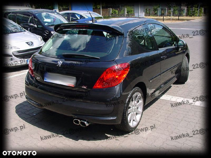 PEUGEOT 207 SPOILER LOTKA SPOJLER NA KLAPĘ PODKŁAD - 7