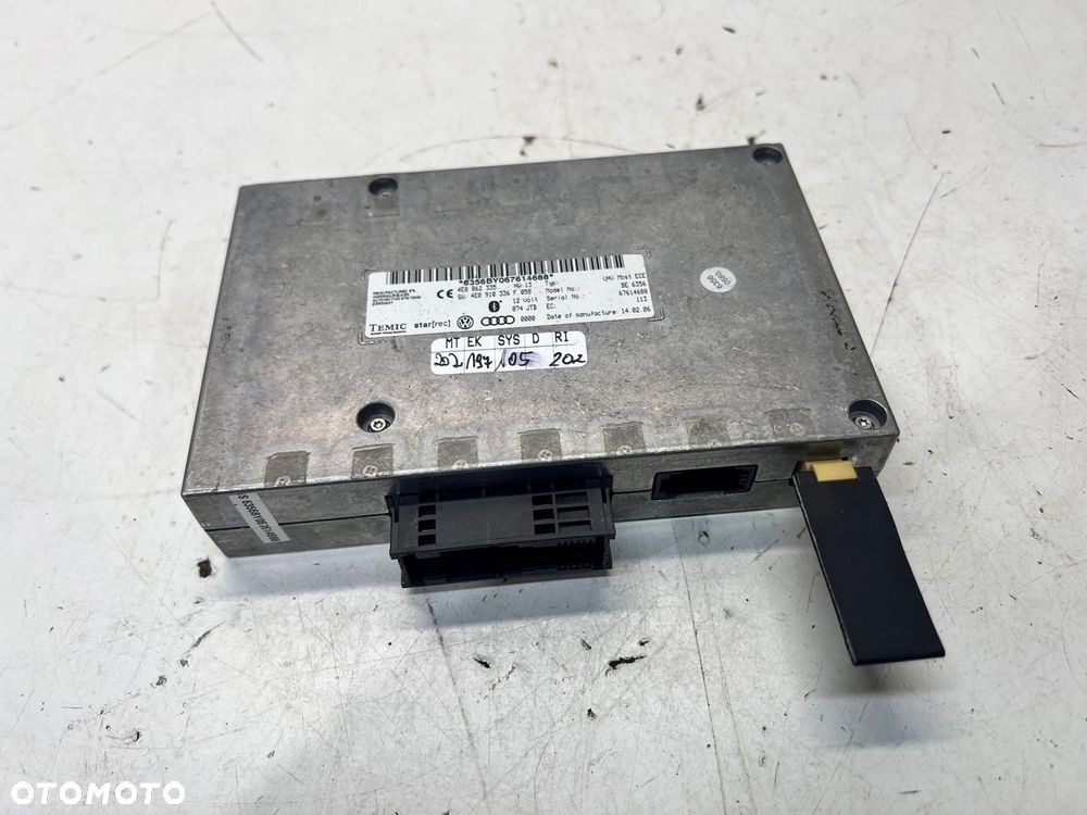 MODUŁ BLUETOOTH AUDI A4 A5 A6 4E0862335 4E0910336F - 1
