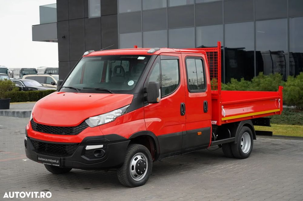 Iveco DAILY 35-130 / BASCULATOR / CU TRACȚIE DUBLA / DOUĂ TRANSPORTURI / MANUAL / 7 LOCURI / - 12