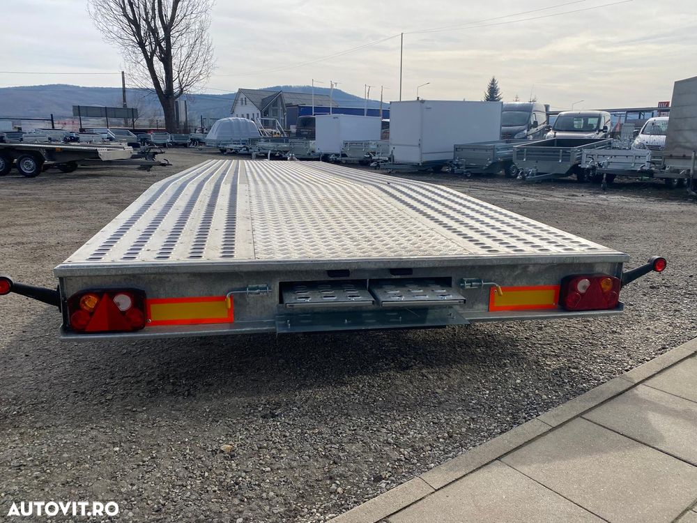 Niewiadow Remorca/Platforma auto,3 axe ,8.5m, JUPITER plina - 7