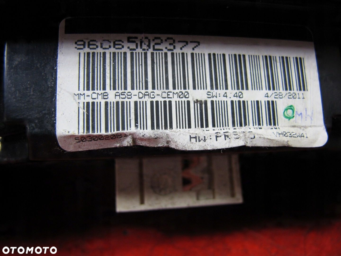 CITROEN C3 PICASSO 1.6 HDI 08- LICZNIK ZEGARY EU 9666502377 - 9