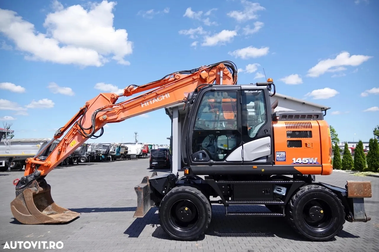 Hitachi 145W / EXCAVATOR PE ROȚI / 2019 / CAMERĂ / CONTRACT DE SERVICE POST-SERVICE - 2