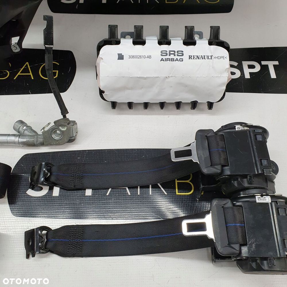 RENAULT MEGANE IV 4 DESKA ROZDZIELCZA KONSOLA KOKPIT PULPIT PODUSZKI AIRBAG AIR BAG PASY KIT SET - 11