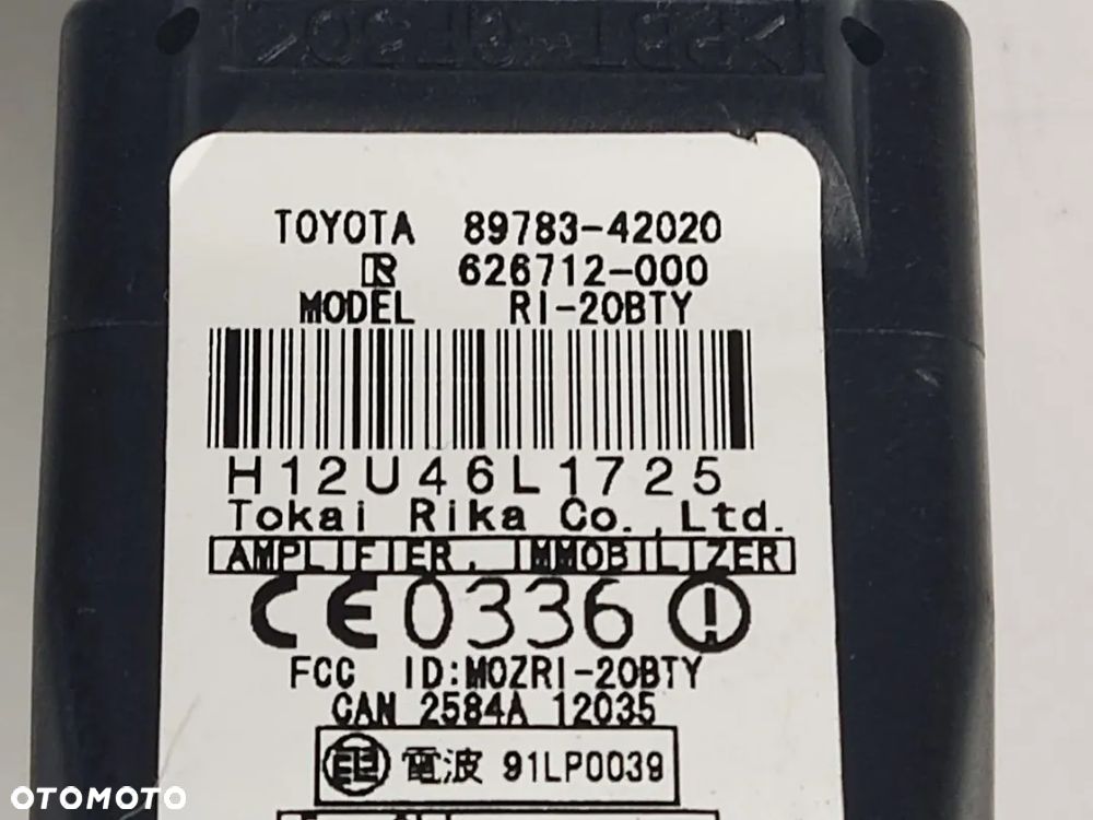 TOYOTA RAV4 Kluczyk Immobilizer Moduł - 8