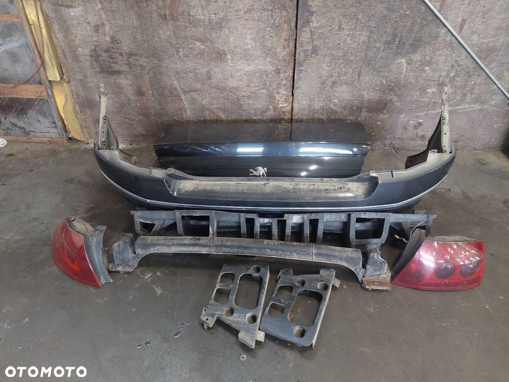 KOMPLETNY TYŁ KLAPA BAGAŻNIKA ZDERZAK LAMPY PEUGEOT 407 I SEDAN EXLD - 1