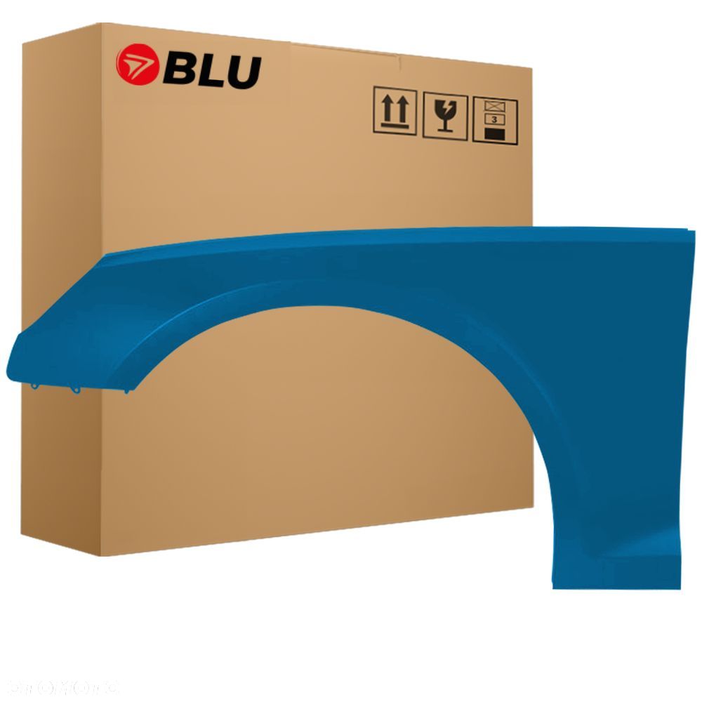 BLU Błotnik AUDI A4 B9 S4 LX5V lewy przód niebieski 2015-2019 ArubaBlau - 1