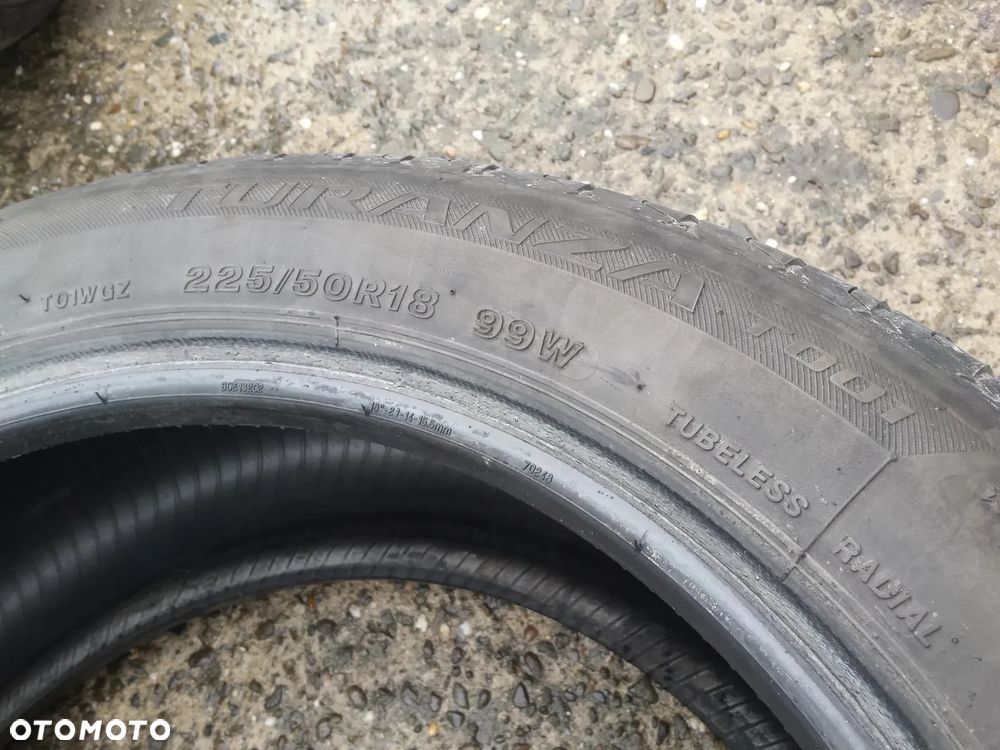 18” - BRIDGESTONE - 225/50 r18 cali - Letnie Opony  TURANZA - stan: BDB - Gwarancja + Możliwy MONTAŻ  !! - 2