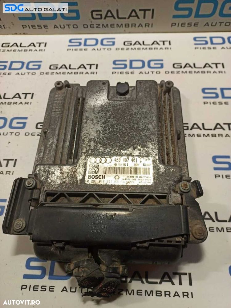 Kit Pornire Ceas Ceasuri Bord ECU Calculator Motor Audi A8 D3 2002 - 2009 Cod 4E0920950P 4E0907401C 0281012281[L0531] [L0533] [L0534] - 5