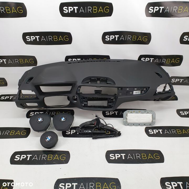 BMW F20 F21 LIFT DESKA ROZDZIELCZA KONSOLA KOKPIT PULPIT PODUSZKI AIRBAG AIR BAG NAPINACZE KIT SET - 1