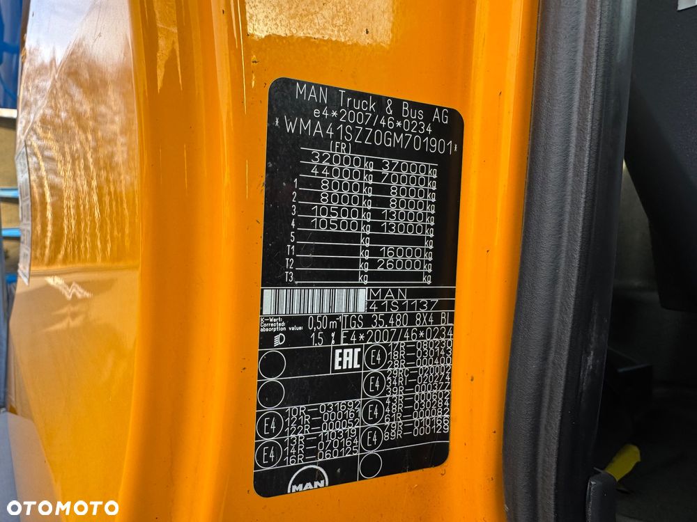 MAN TGS 35.480 8x4 HYDROKLAPA  IMPORT FRANCJA - 21