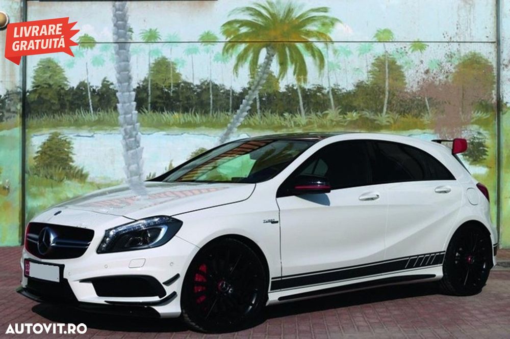 Set Stickere pentru Capota Plafon Portbagaj si Laterale Negru Mat Mercedes CLA W11- livrare gratuita - 10