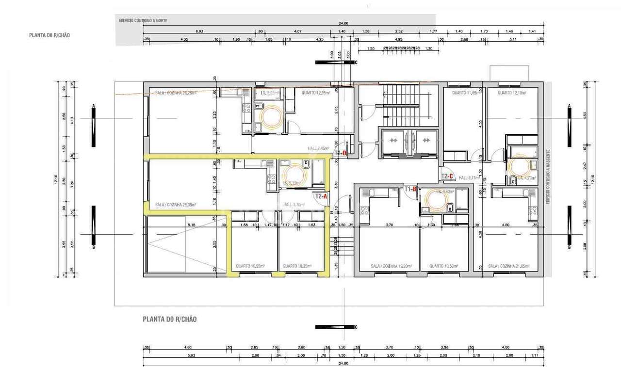 T2 em Monte Gordo, em edifício na 2ª linha com piscina - Grande imagem: 2/14