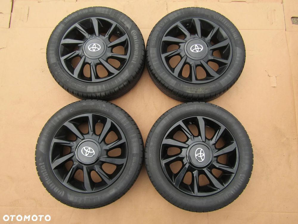 4x FELGI KOŁA 15 Citroen C1 Toyota Aygo II IQ Peugeot 107 108 / + Opony 165/60 LETNIE - 3