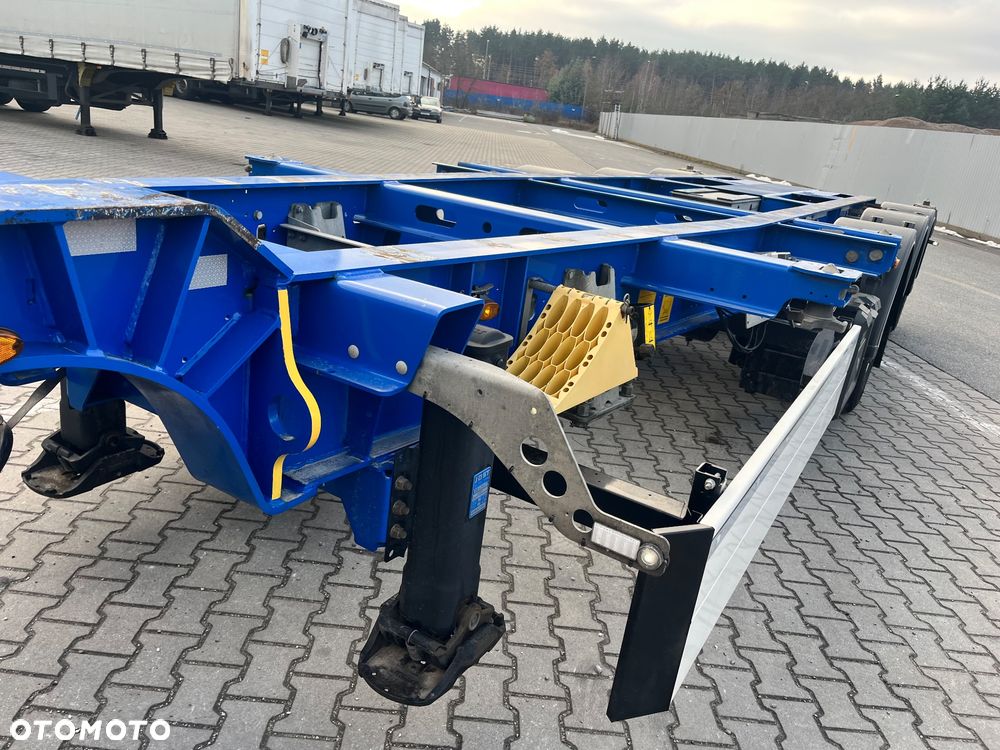 Schmitz Cargobull SCB / Podkontenerowa / pod kontenerowa / 20" 2x20" 40" / super stan / opony 70% / 2 osie podnoszone / mało używana - 5