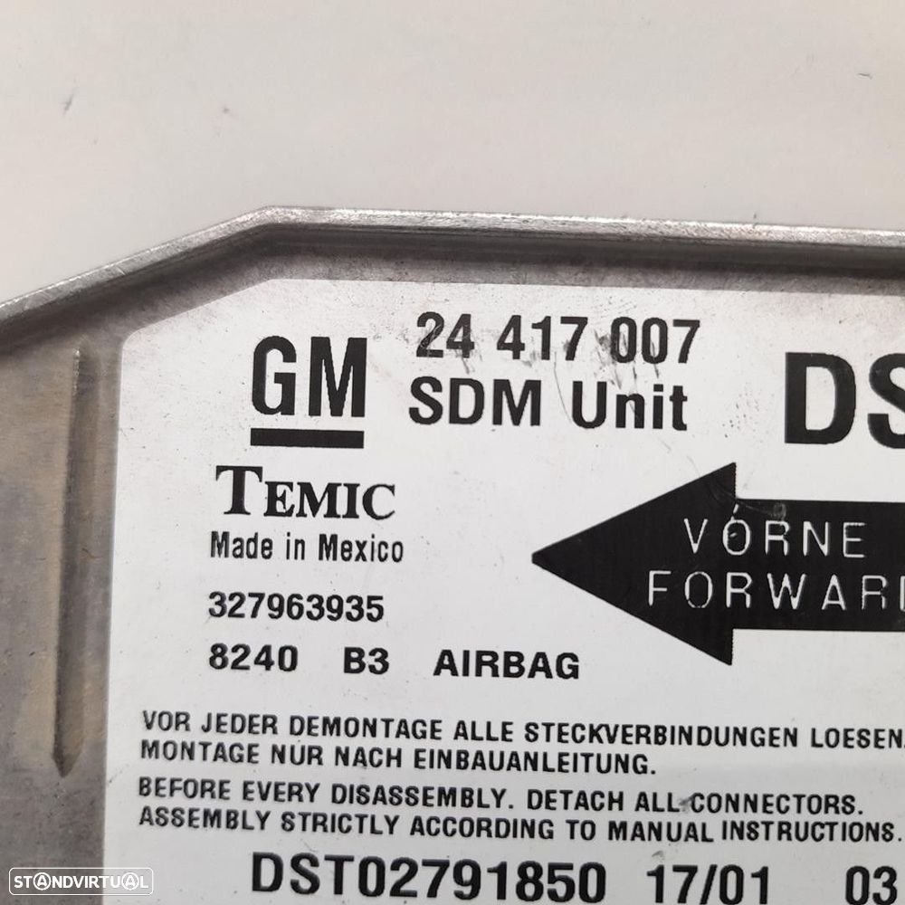 CENTRALINA AIRBAG OPEL CORSA C 2001 -24417007 - 1