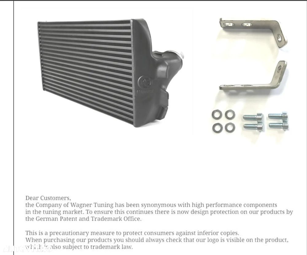 Kit intercooler sport Turbo core BMW Seria F (F07, F10, F11, F18, F06, F12, F13, F01, F02 plug & play  F01/F02 - 730d, 740d, 740i  630d, 640d, 630i, 640i 518d, 520d, 525d, 530d, 535d, 535i, 540i stage2 stage 3 stage4 - 7