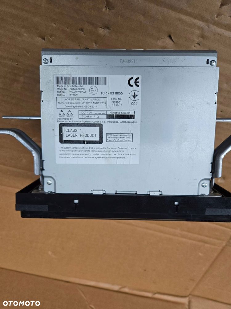 radio wyświetlacz nawigacja toyota auris ii e18 2015- 86140-02360 - 4