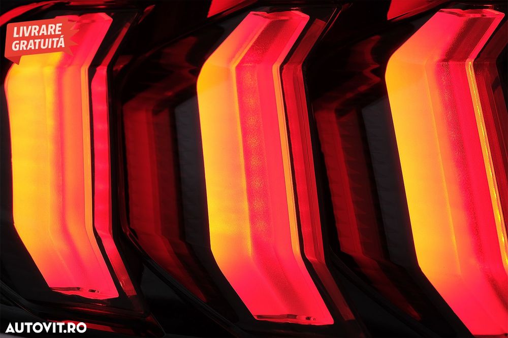 Stopuri Full LED Ford Mustang VI S550 (2015-2019) Fumuriu cu Semnal Dinamic Secven- livrare gratuita - 12