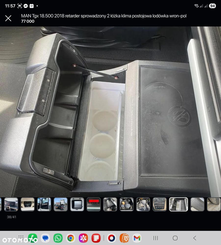 MAN Tgx 18.500 mały przebieg 2017 retarder sprowadzony 2 łóżka serwis lodówka wron-pol - 38