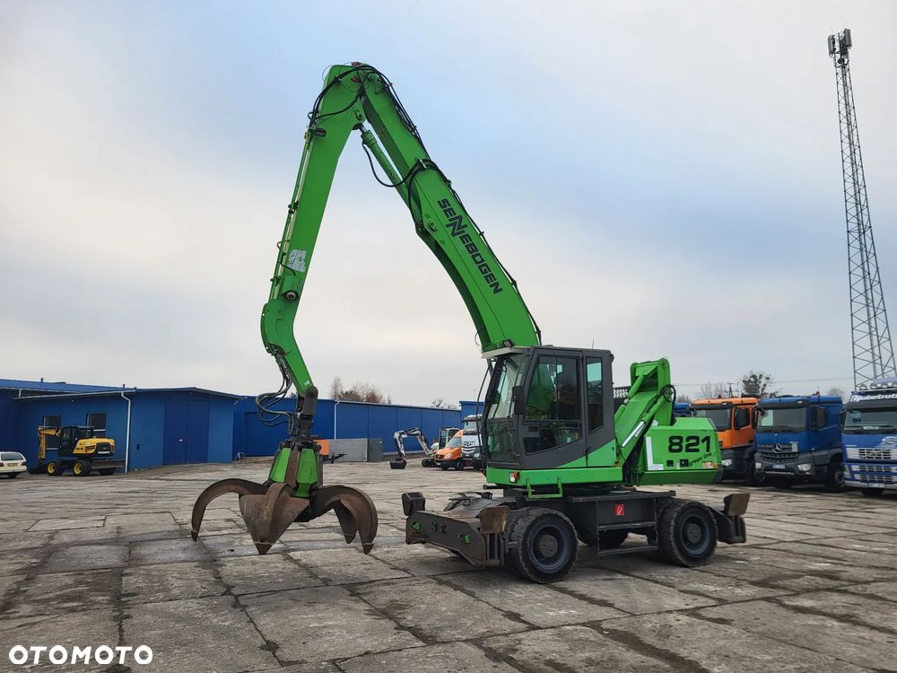 Sennebogen 821 M przeładunkowa do złomu chwytak + magnes - 4