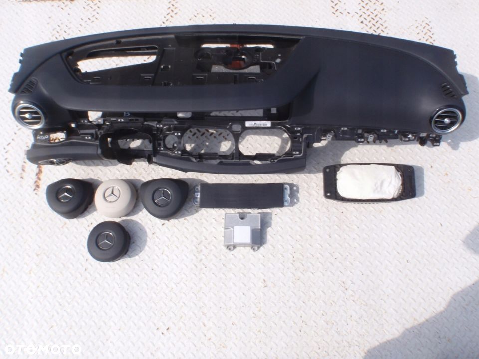 MERCEDES E CLS W213 W238 W57 DESKA KONSOLA KOKPIT PULPIT PÓŁKA PARAPET PODUSZKI AIRBAG regeneracja ! - 1