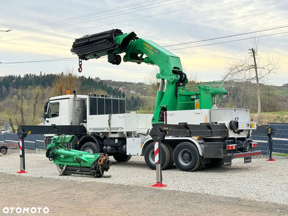 Mercedes-Benz * HDS Palfinger 150002 + FLY JIB PJ 170 * Mercedes Actros 8x6 * Dźwig * 40 TON * Wyciągarka * 35 Metrów * Kosz * - 17