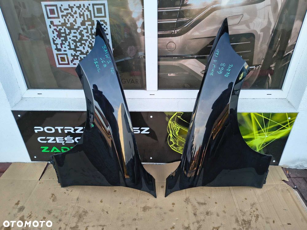 Błotnik Prawy Przód BMW 1 F20 F21 Lakier 668 Schwarz 2 Oryginał - 1