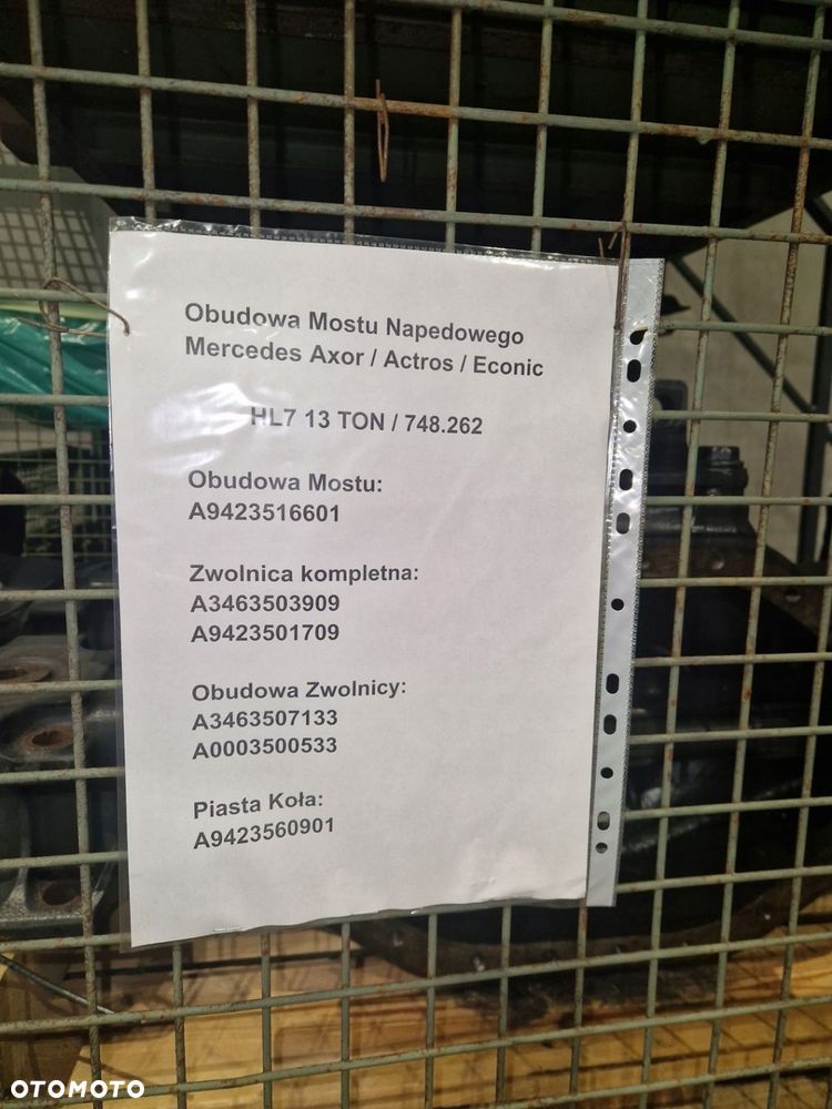 Obudowa Mostu napędowego Most Mercedes Arocs Actros Econic Axor HL7 748.262 - 4