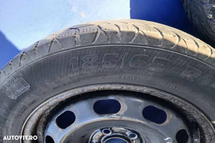Jante tabla cu anvelope 15 - set 185/65 R15 1J0601027H ET38 6JX15H2 1 - 6