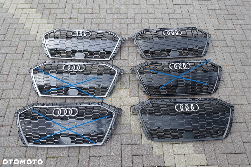 ATRAPA GRILL AUDI A3 8Y 20r.- Sline pdc POŁYSK MAT - 1
