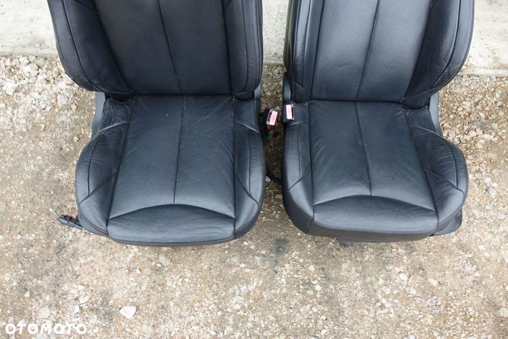 FOTEL FOTELE KANAPA KPL CZARNA SKÓRA SPORT PEUGEOT 307 CABRIO 3245233425 - 2