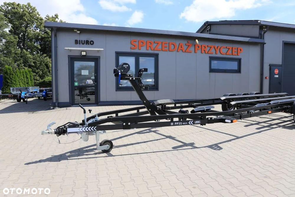 Lorries Przyczepa Podłodziowa PP35-9825 w Kolorze Czarnym Do Łodzi Max 9.8 M DMC 3500 kg Tylne Lampy LED - 2