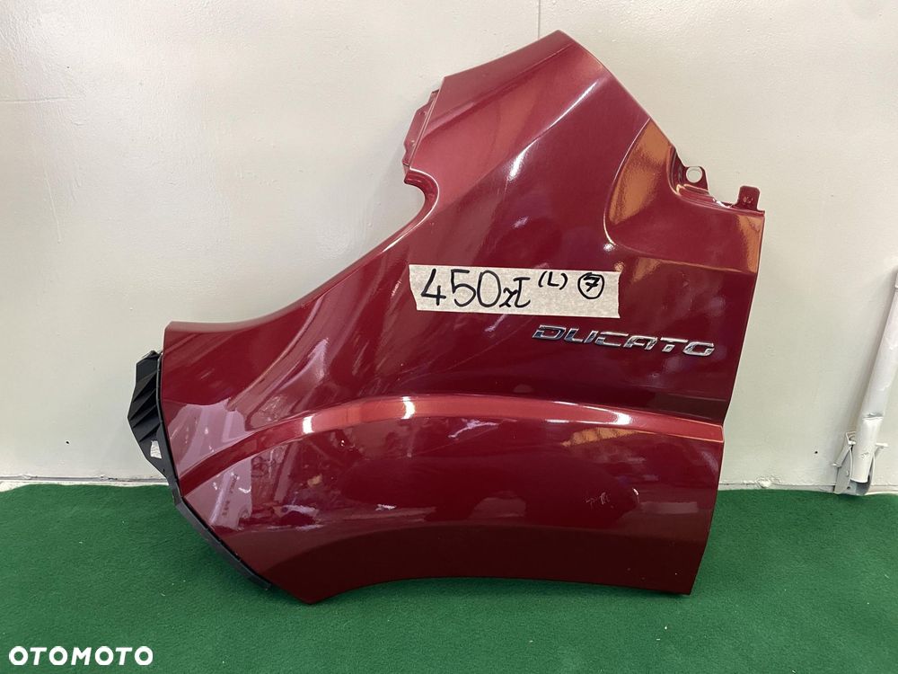 DUCATO BOXER JUMPER 14- BŁOTNIK PRZÓD lewy BORDOWY CZERWONY METALIK - 1